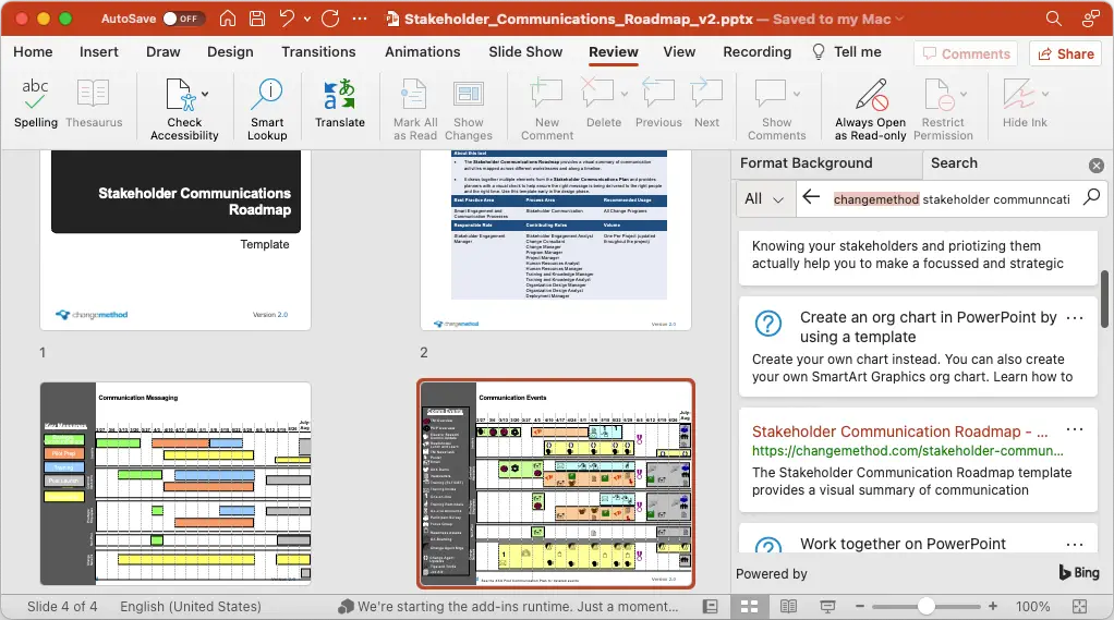Stakeholder Communication Roadmap