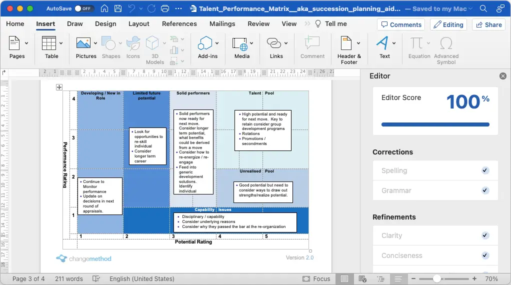 Talent Performance Matrix